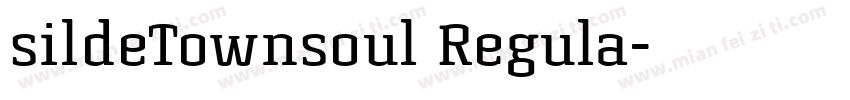 sildeTownsoul Regula字体转换